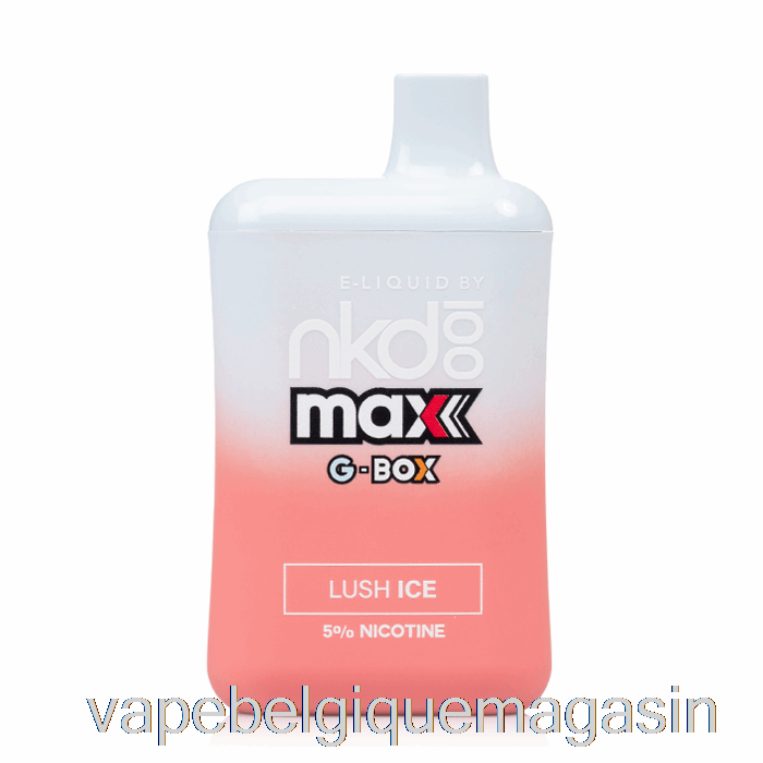 Vape Belgique Gbox X Naked 100 5500 Glace Luxuriante Jetable